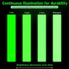 0.5 Inch x 40Ft Glow In The Dark Tape Marking Stickers for Stairs Walls Steps