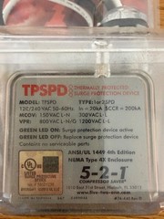 5-2-1 SURGE PROTECTOR TPSPD 120/240v