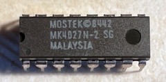 Mostek MK4027N-2 4027 – 4,096 x 1 Dynamic RAM – NOS