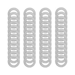 Durable 48-Count M10×16mm Shim Washer Set – Ideal for Automotive and Electronics