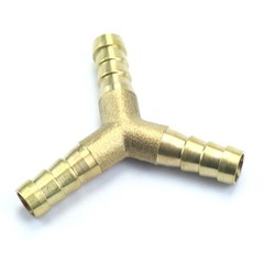 4Pcs 3 Way Y Shape Brass Hose Barb Fitting 5/16″ For Fuel Oil Water Air Hose