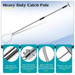 Dog Catcher Pole 61 Inches – Animal Catch Heavy Duty Stainless Steel