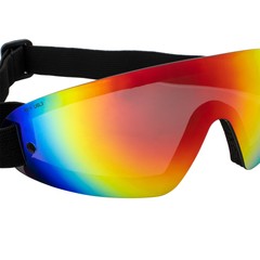Birdz Eyewear Wing Skydiving Goggles Single Piece ReflecTech Red Mirror Lens