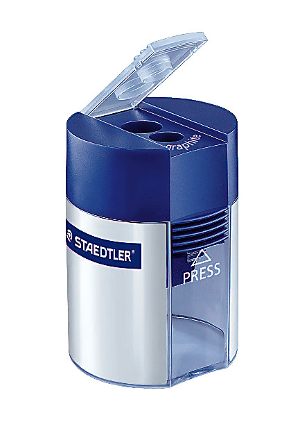 STAEDTLER Manual Pencil Sharpener Blue/Silver (512 001 BK 03)