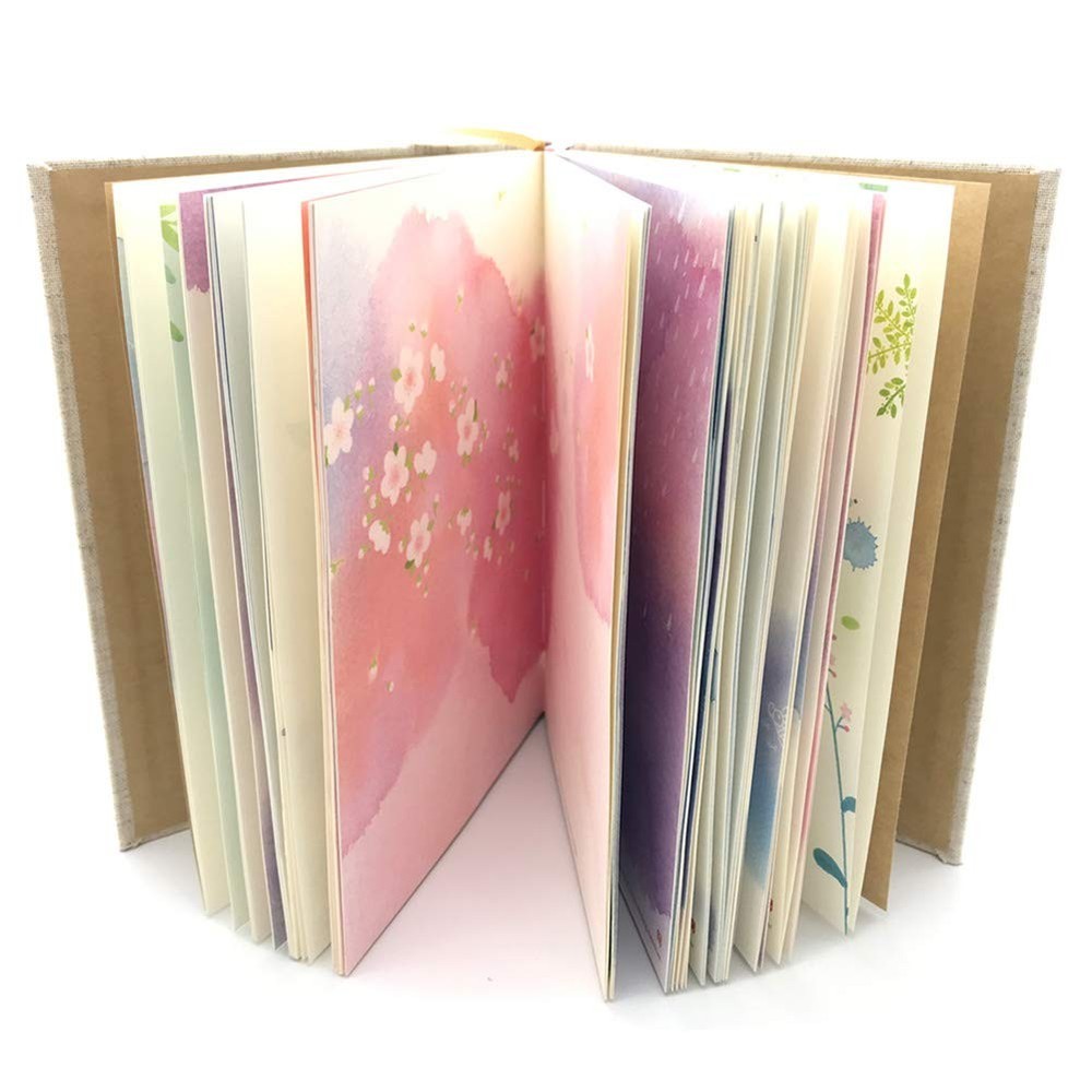 SIIXU Colorful Blank Notebook, Unruled Personal Diary 5.3″ x 7.2″, Multicolor