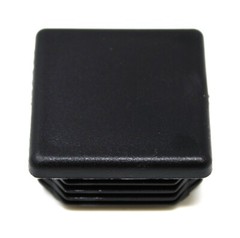 Universal Plastic 1-1/2 inch Black Square Tubing Cap Finishing Plug Chair Glide