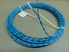 10 feet 24 AWG Silver Plated Copper Polyimide Film Kapton Wire Twisted Pair SPC