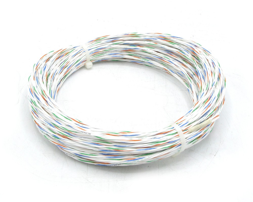 M27500-20RC4U00 20/4 Silver-Coated Copper PTFE Insulated Twisted Quad, 100ft