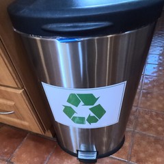 Recycle Symbol STICKER or FLEXIBLE MAGNETIC SIGN magnet Recycling 7.5×10.75″