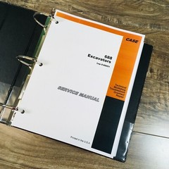 Case 688 Excavator Service Manual Parts Catalog Repair Shop Set Workshop Book