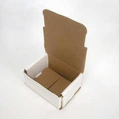White Corrugated Shipping Mailer Packing Boxes 4x3x2 Inch Interior 50 Pack