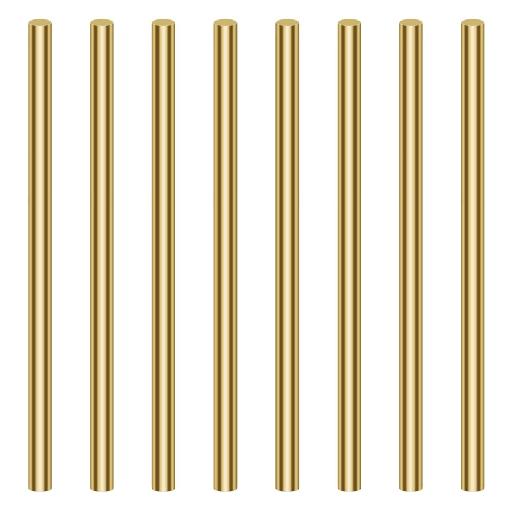 8 Pieces 5.0mm Brass Round Rods, Brass Solid Round Rod Lathe Bar Stock, 5.0mm…