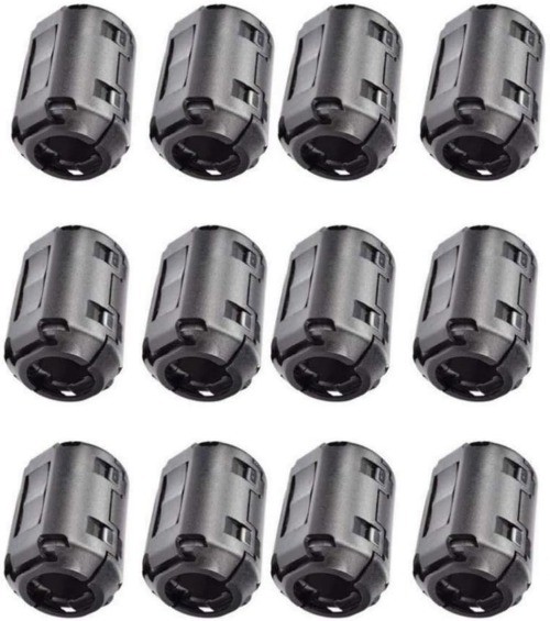 12 Pcs Magnetic Ferrite Cores RFI EMI Noise Filter Clip, 13mm Diame Size: 13mm