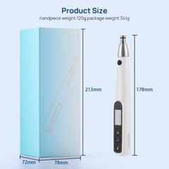 Dental Wireless Electric Hygiene Prophy Handpiece +2Pcs Universal Prophy Angles