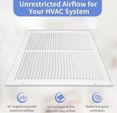 18×18’’HVAC Return Duct Opening Outer 19.75×19.75″Steel Return Ceiling Sidewall