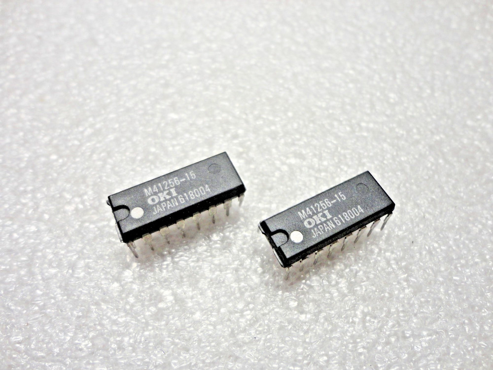 2 pcs M41256-15, DRAM 16 pin IC, New Never Used, Quick USA Shipping!
