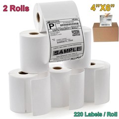 20-200 Rolls 1744907 Direct Thermal Shipping Label 4″x6″ for DYMO 4XL 220/Roll