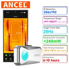 Ancel IR101 for Android Thermal Camera Thermal Imager 256×192 IR USB Type-C 25Hz