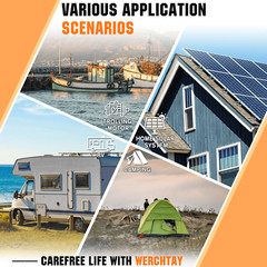 12V 100Ah LiFePO4 Lithium Battery BMS Deep Cycle for RV Marine Solar Off-grid