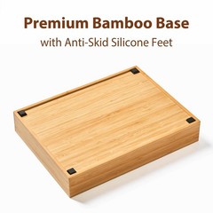 Umilife Bamboo Desk Drawer Organizer, Wood Junk Organizer Tray with Adjustabl…