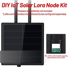 D5L Solar Powered DIY Solar Meshtastic LoRaWAN RAK Wisblock With LoRa Antenna
