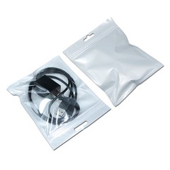 White Clear Plastic for Zip Retail Pearl Lock Packaging Hang Bags Accessories