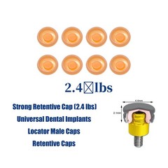 US Overdenture Locator Core Tool Retention Male Caps Implant Inserts Extraction