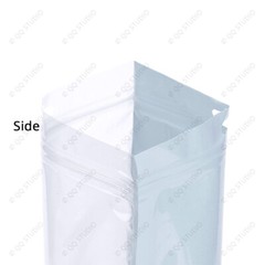 Clear Back Color Front Multi-Size Glossy Mylar Flat Reusable Zip Lock Bag