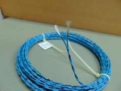 10 feet 24 AWG Silver Plated Copper Polyimide Film Kapton Wire Twisted Pair SPC