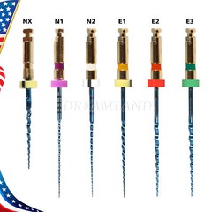 6Pcs Endo Rotary Files Dental X3 Endodontic NITI Engine Files 21/25/31MM