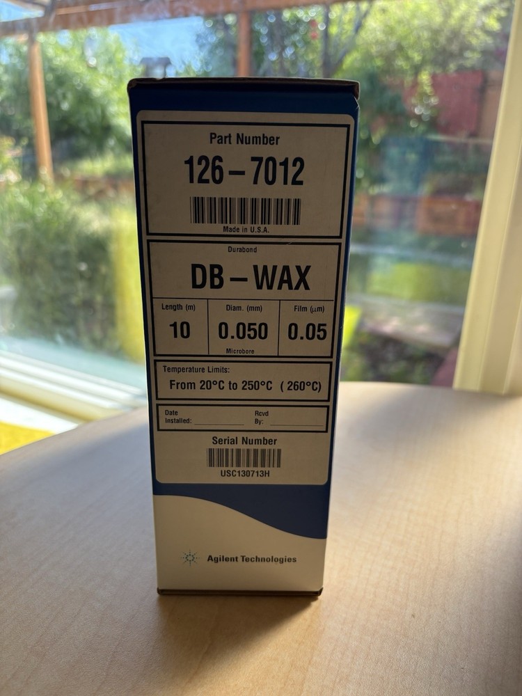 Agilent J&W DB-WAX Gas Chromatography (GC) Capillary Column, 126-7012