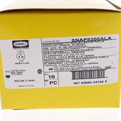 10 Hubbell Almond SnapConnect Hospital Grade Receptacles Outlet 20A SNAP8300ALA