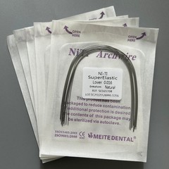 10Pcs/Pack Dental Orthodontic Arch Wire Super Elastic Niti Round Natural Form