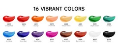 Acrylic Paint Set, 16 x12ml Tubes Artist Quality Non Toxic Rich Pigments Colors