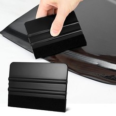 100 PCS Felt Squeegee for Vinyl – Flexible Plastic Black