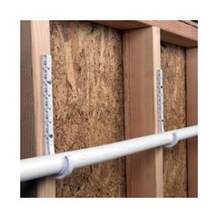PEX Tubing J-Hook Hanger with Nails Isolates Pipe,Wire Plastic 10 Pack 1/2in-4in