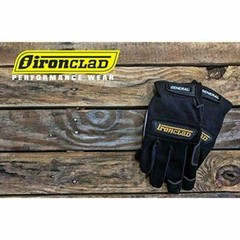 Ironclad Black Mechanics General Utility Work All Purpose Gloves GUG XS S M L XL