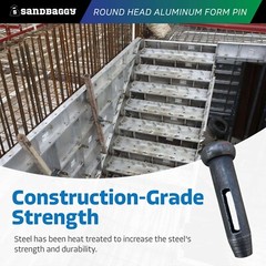 Sandbaggy Round Head Aluminum Form Pin (Reusable) – Concrete Formwork Wedge Pins