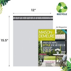 Ultra Heavy Duty 5MIL Poly Mailers Shipping Mailing Poly Bags 12in X 15.5in