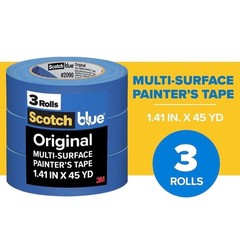 ScotchBlue 1.88 In. x 60 Yds. Original Multi- Surface Painter’s Tape (3 Rolls)
