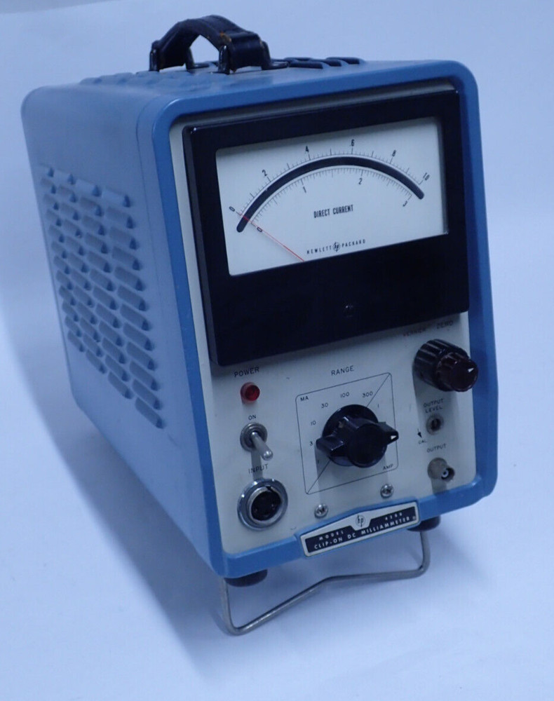 HP 428B CLIP-ON DC MILLIAMETER 2x 6DJ8/ECC88 1x Amperex 12AU7/ECC82 TUBES TESTED