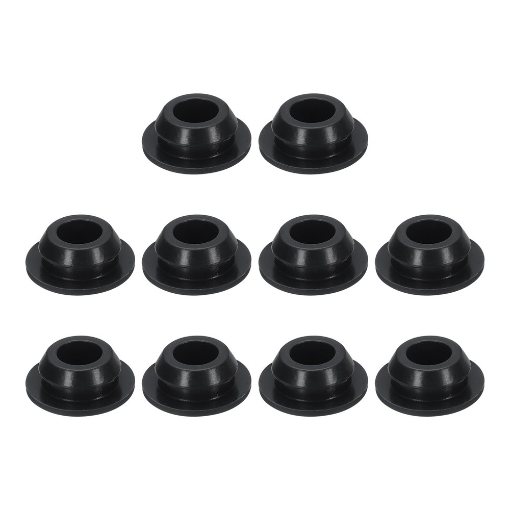 uxcell 10pcs Hole Plug 1/2 Inch (12mm) Button Plugs Fit for 9mm Hole, Black