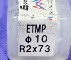 Molding Epoch ETMP4100-6-20-TH 10mm Solid Carbide Corner Radius Mill R2