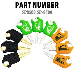 New 9PCS CAT Caterpillar 5P-8500 Heavy Equipment Ignition Keys 5P8500 Excavator