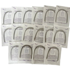 Dental Ortho Heat Thermal Activated Niti Rectangular Arch Wire Natural Form