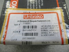 Unbrako 1/4″-20 UNC X 2-1/2″ Socket Cap Screws SHCS Alloy Steel 100pc 1936/1960
