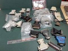 Huge Lot of 485 422 Communication Null Modem and Other Adaptors DB25 DB9 Lot!