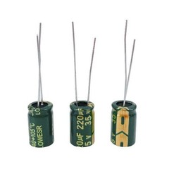 20pcs 35V 220UF Capacitor 8x12mm(0.31×0.47in) High Frequency Aluminum