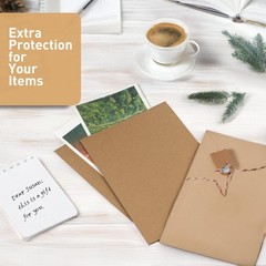 FARRAY 100 Pack 4×6 Inch Corrugated Cardboard Sheets, 1.8mm Thick 4″ x 6″