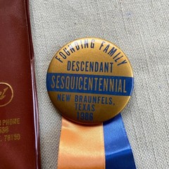 Vintage Address Book Heritage Tours Travel New Braunfels TX Founding Family Desc